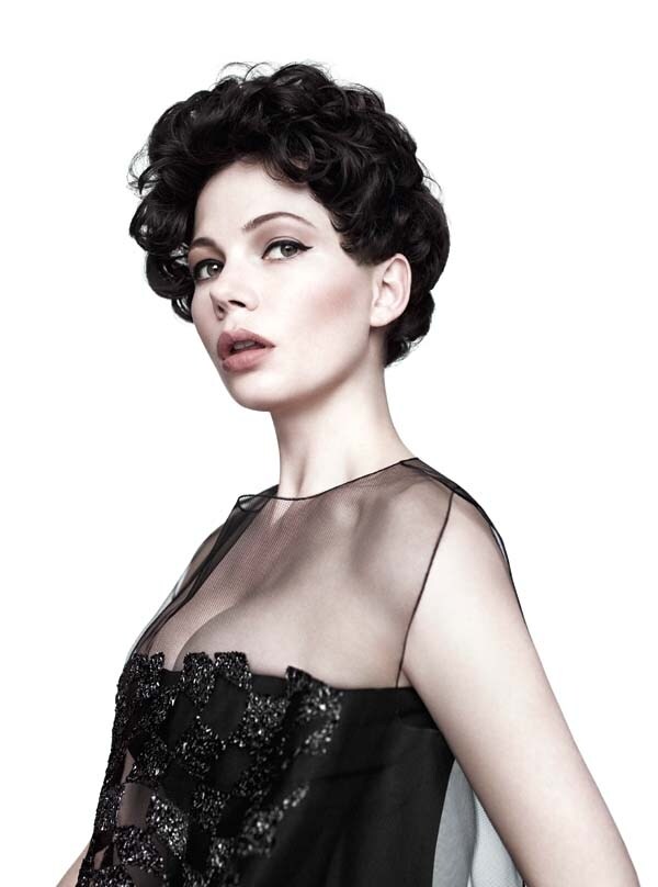 Silk bustier dress with embroidered silk tulle overlay by Di