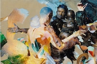 Staggered Paintings by Matthew Stone