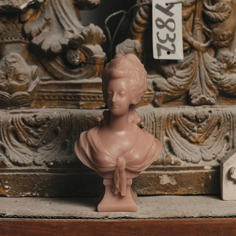 Marie Antoinette Bust Candle